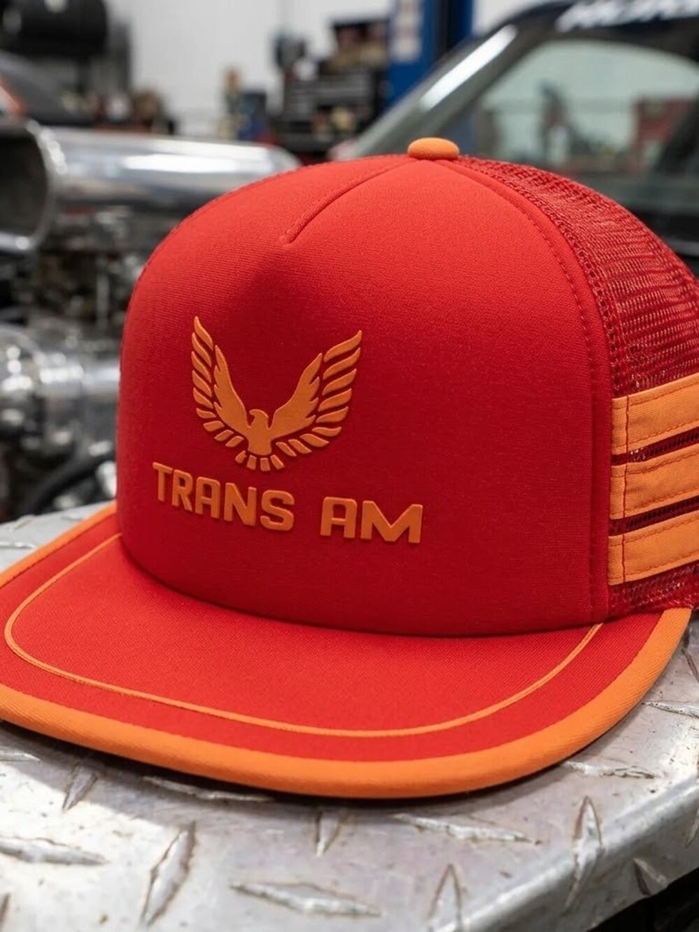 Vintage Y2K Pontiac Firebird Trans Am Hat Screaming Chicken Red Snapback Cap NOS